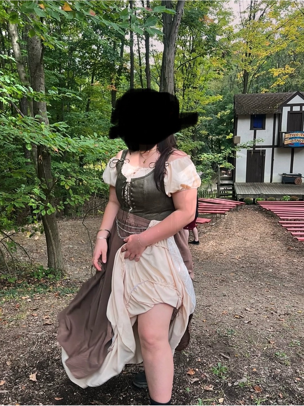 Ren Fair Outfit - 3 Piece Set - Size XL